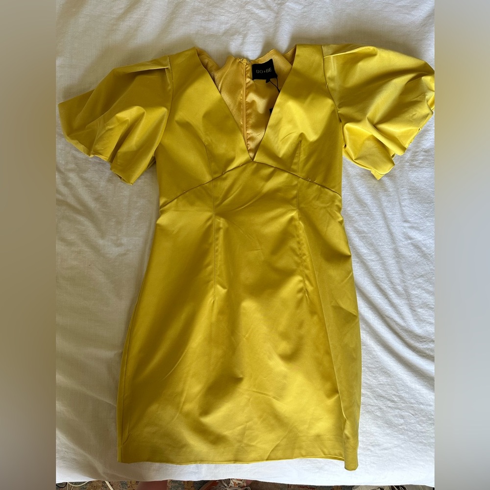 Do+be mini dress with puff sleeves
